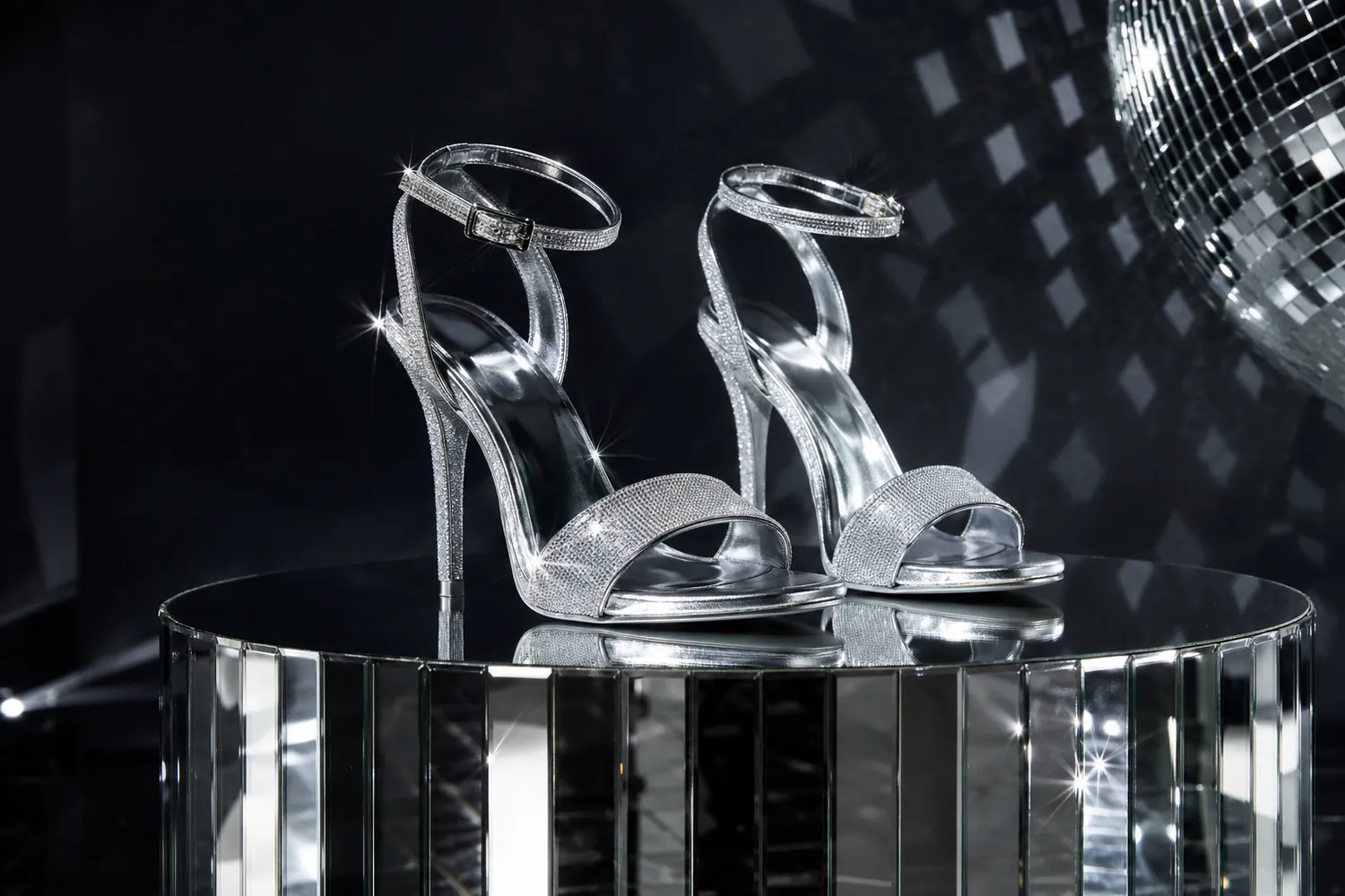 Chaussures argent métallisé San Marina pour tenues de soirée